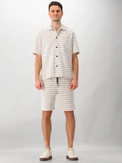 Genti Overshirt Beige Sunset Ss Relaxed Fit