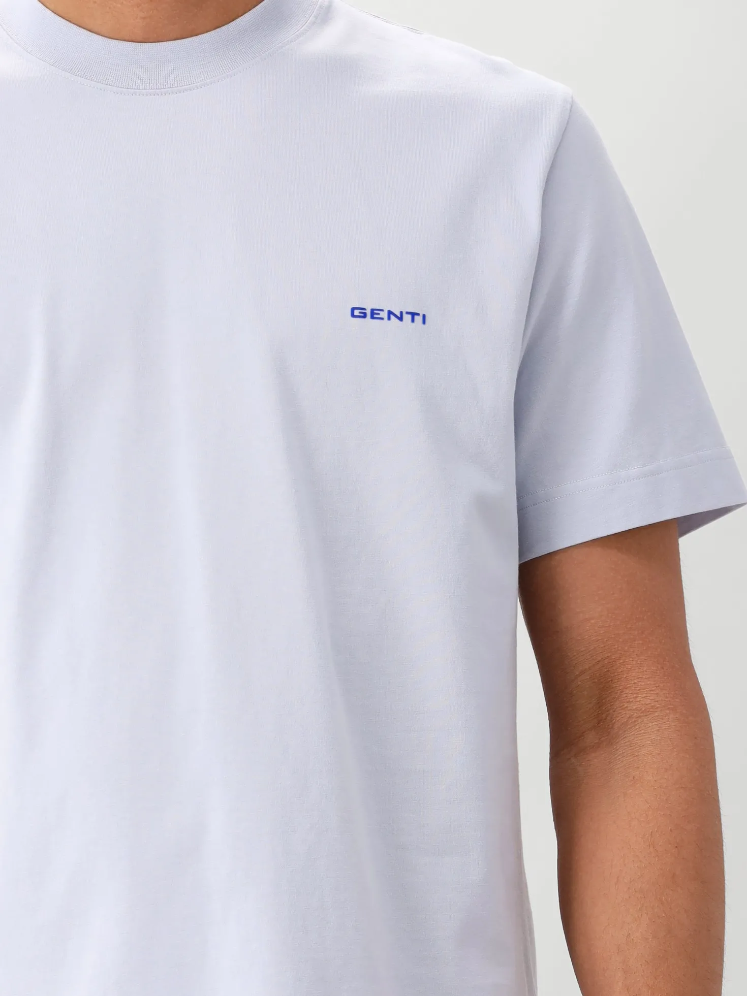 Genti T-shirt Blauw SS