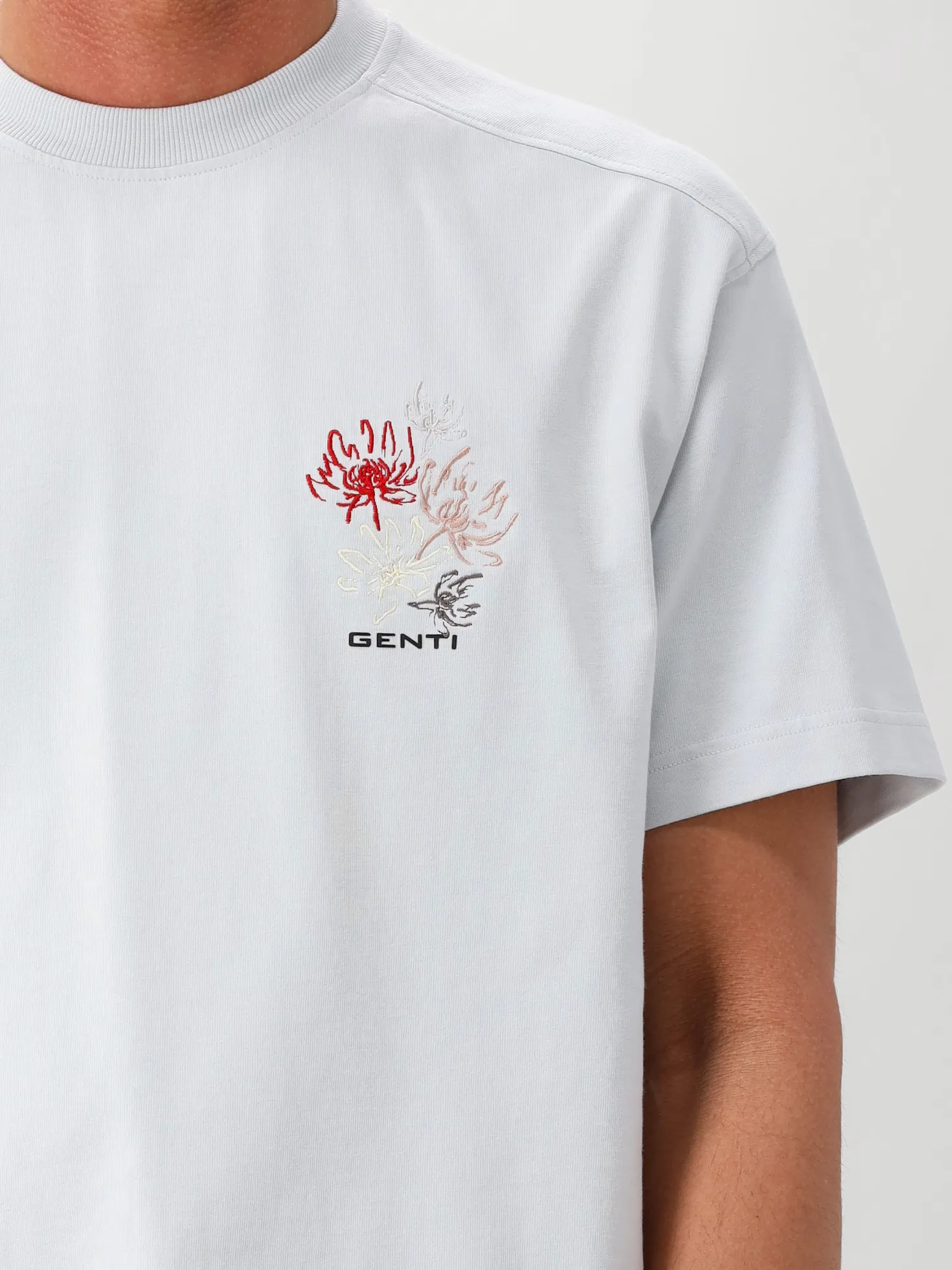 Genti T-shirt Blauw SS