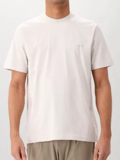 Genti T-shirt Gebroken Wit/Grijs SS