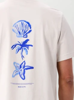 Genti T-shirt Gebroken wit SS