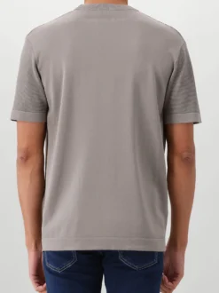 Genti T-shirt Grijs Round Neck SS