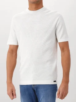 Genti T-shirt Wit Round Neck SS