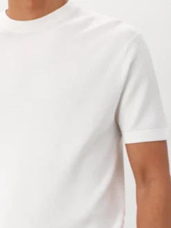 Genti T-shirt Wit Round Neck SS