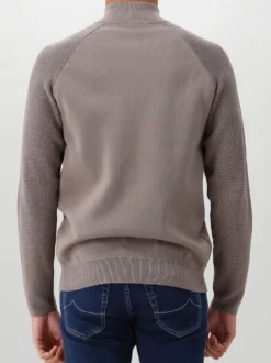Genti Vest Grijs Cardigan Zip LS