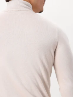 Gran Sasso Gebreide Half Zip Beige