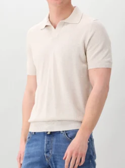 Gran Sasso Gebreide Polo Beige