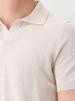 Gran Sasso Gebreide Polo Beige