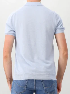 Gran Sasso Gebreide Polo Blauw
