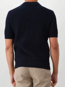 Gran Sasso Gebreide Polo Blauw