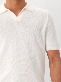 Gran Sasso Gebreide Polo Wit