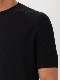 Gran Sasso Gebreid T-shirt Zwart
