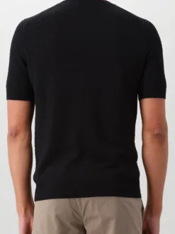 Gran Sasso Gebreid T-shirt Zwart