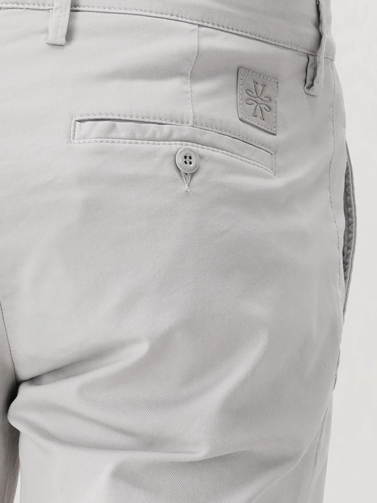 Jacob Cöhen Korte Broek Grijs Bob Slim Fit