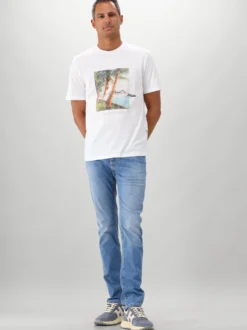 Jacob Cöhen T-Shirt Wit Collo Costina