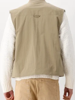 Ølaf Bodywarmer Beige/Groen Workwear Gilet