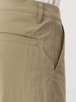 Ølaf Broek Beige/Groen Barrel