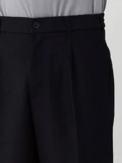 Ølaf Broek Zwart Regular Twil Pleated
