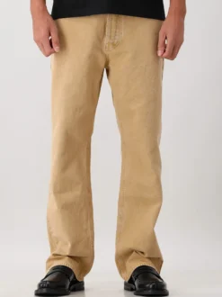 Ølaf Jeans Beige Regular Washed Canvas