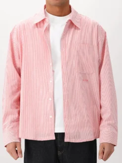 Ølaf Overhemd Roze Stripe Oxford