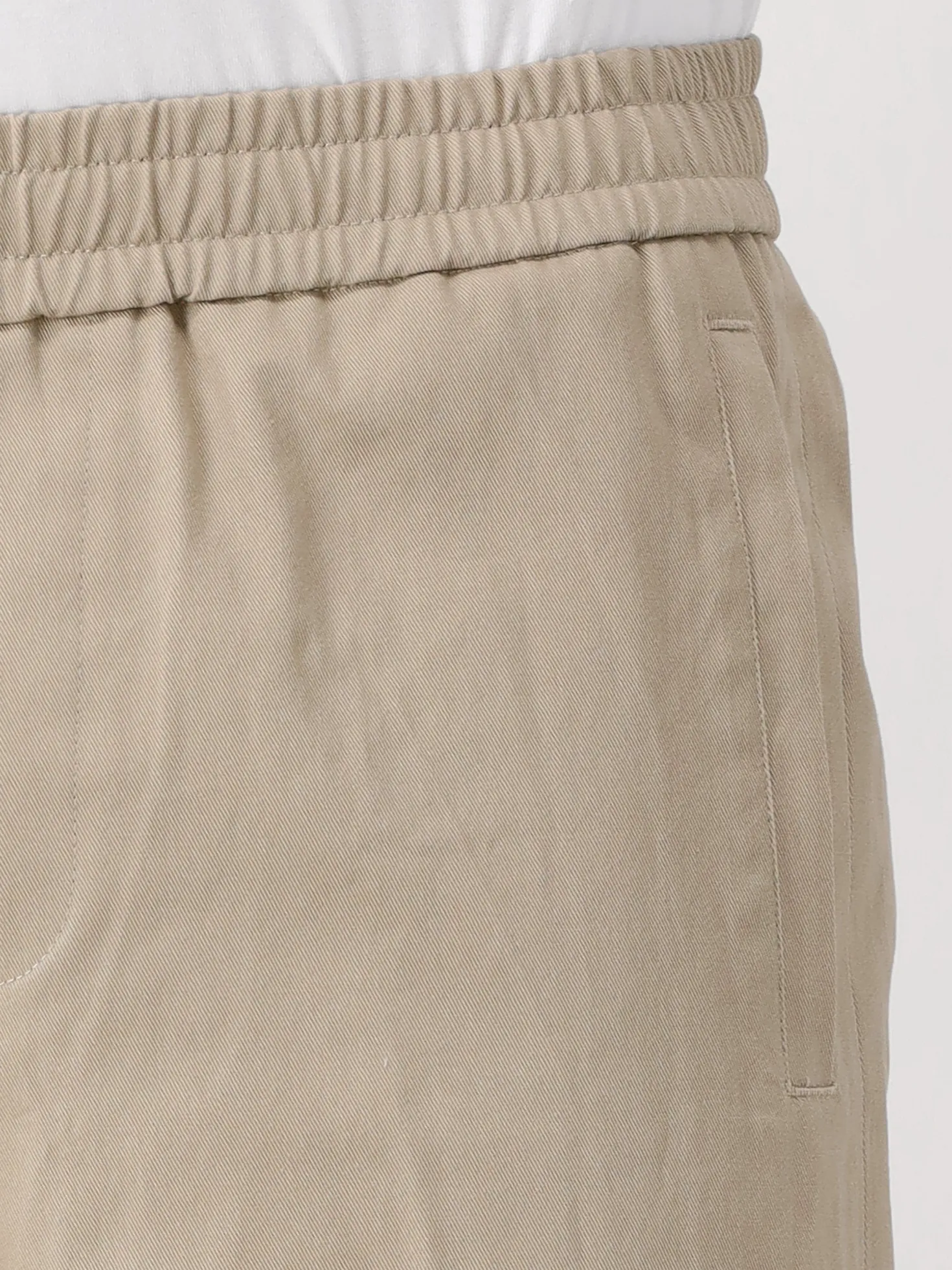 Ølaf Pantalon Beige Slim Elasticated