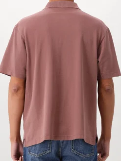 Ølaf Polo Paars/Rood Signature Pique