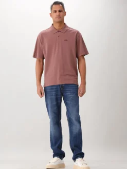 Ølaf Polo Paars/Rood Signature Pique