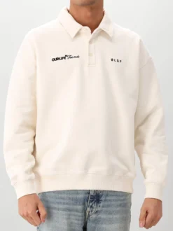 Ølaf Polo Wit Script Friends Oversized