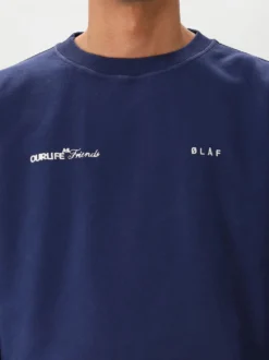 Ølaf Sweater Blauw Script Friends Boxy
