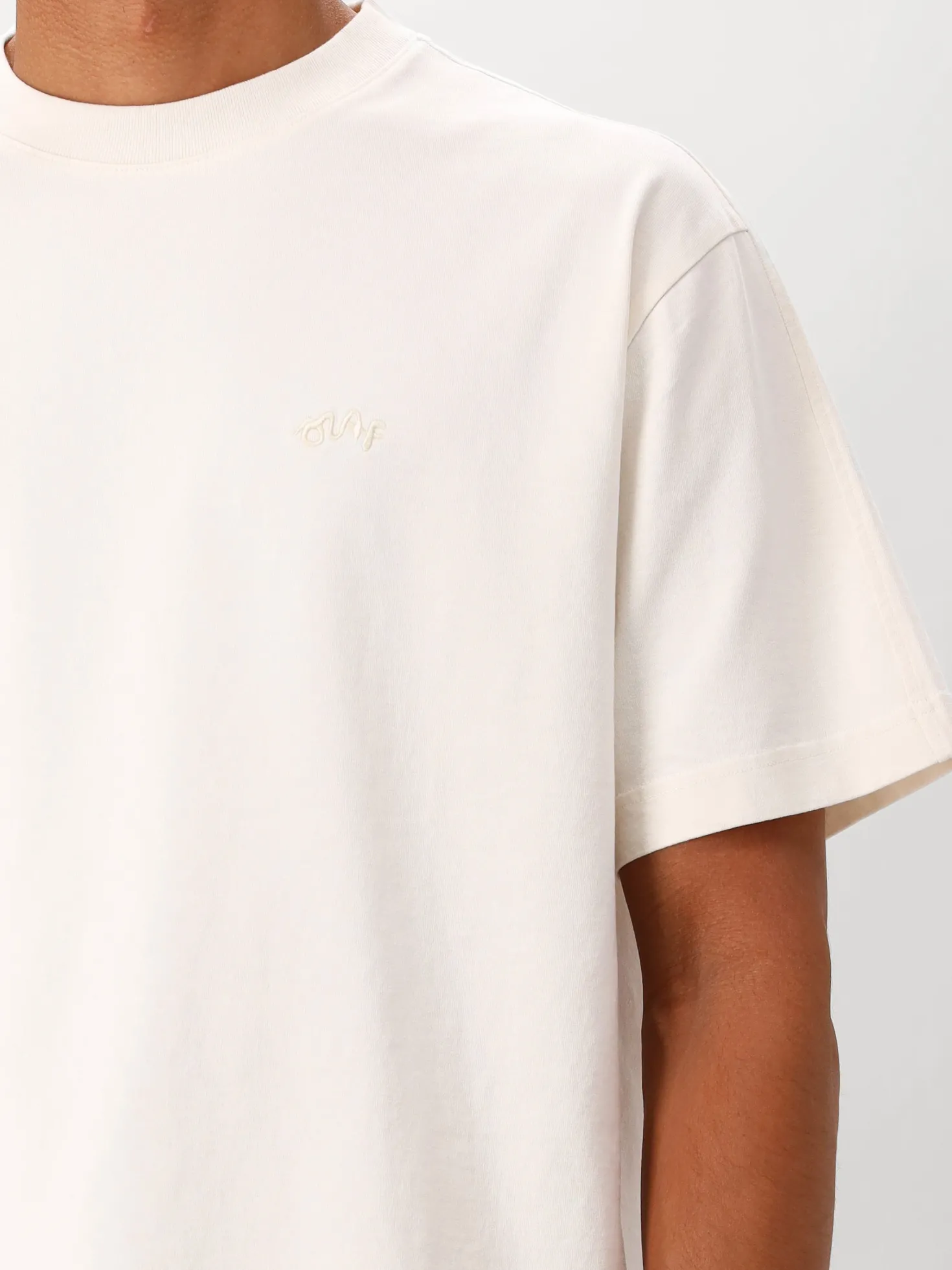 Ølaf T-shirt Offwhite Signature Tee