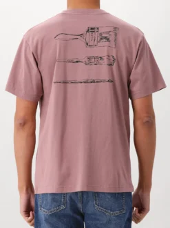 Ølaf T-shirt Roze Paintbrush Graphic