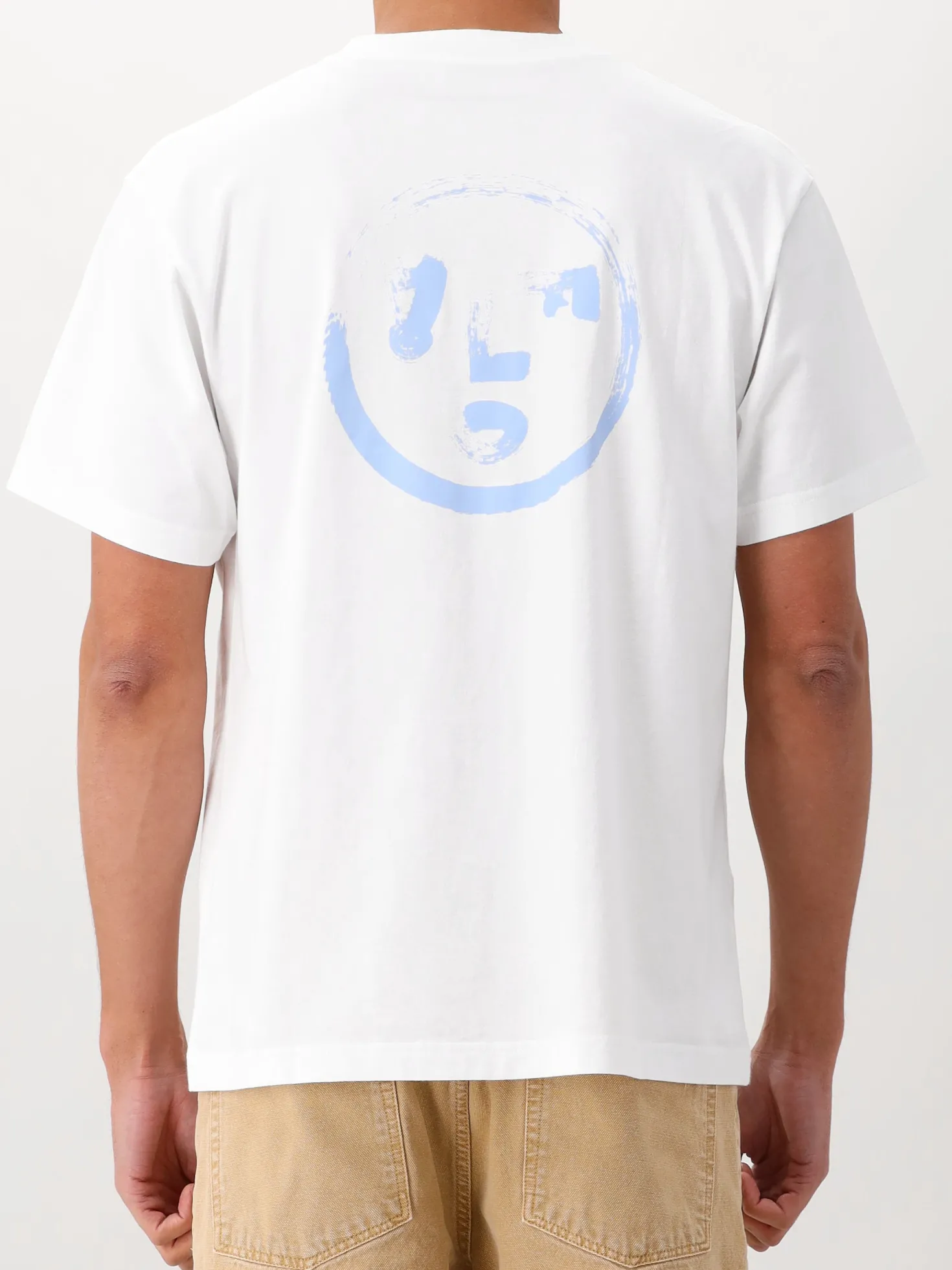 Ølaf T-shirt Wit Brushstroke Face Tee