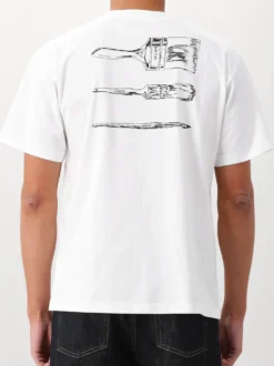 Ølaf T-shirt Wit Paintbrush Graphic