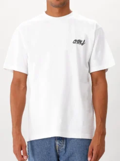 Ølaf T-shirt Wit Script Graphic Tee