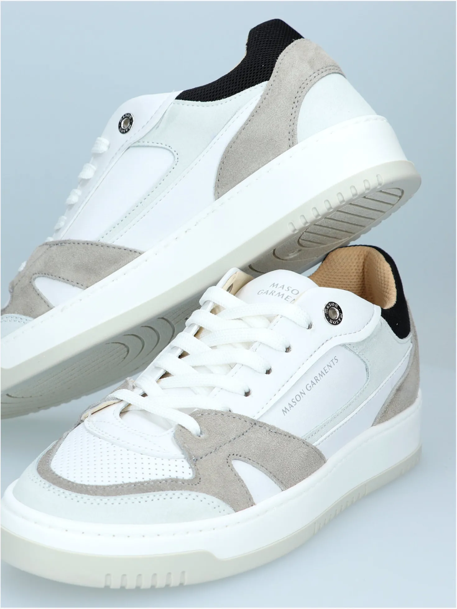 Mason Garments Sneakers Wit Stratificato Primo