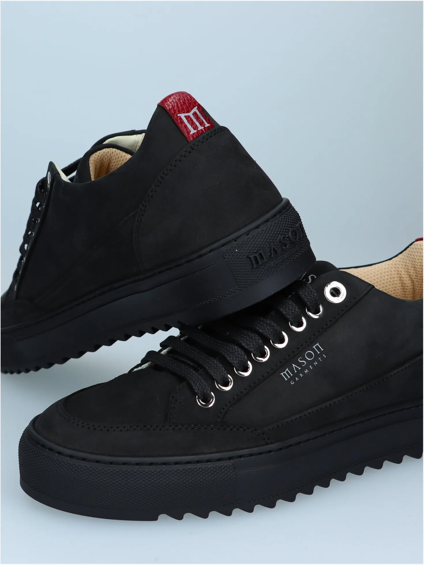 Mason Garments Sneakers Zwart Tia Primo Tonal Black