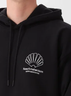 New Amsterdam Hoodie Zwart Logo