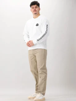 New Amsterdam Longsleeve Wit Logo