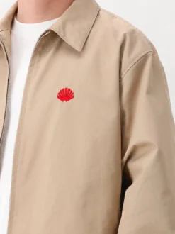 New Amsterdam Overshirt Beige Coach Jacket Sand