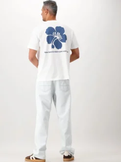 New Amsterdam Surf Association T-shirt Wit Hibiscus