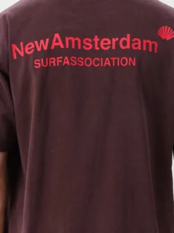 New Amsterdam T-Shirt Bordeaux Logo