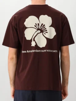 New Amsterdam T-Shirt Bruin Hibscus Tee Walnut