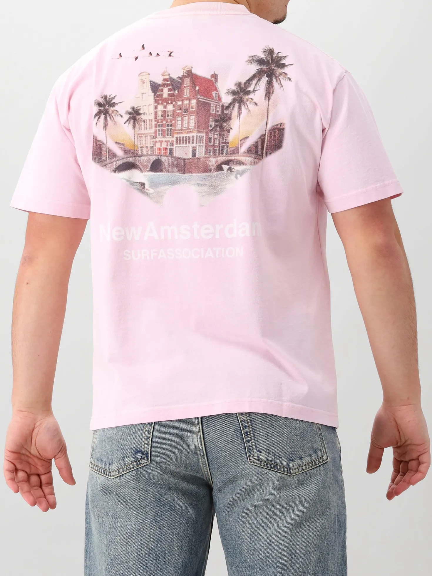 New Amsterdam T-Shirt Roze Tropical
