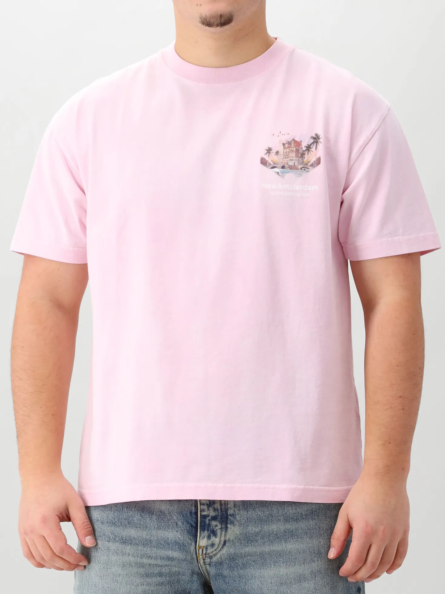New Amsterdam T-Shirt Roze Tropical