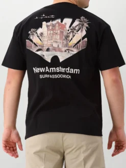 New Amsterdam T-Shirt Zwart Tropical Tee