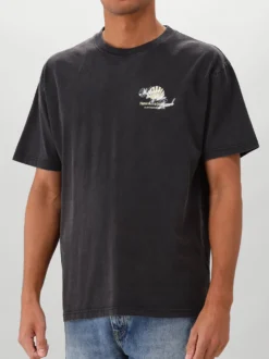 New Amsterdam T-Shirt Zwart Welcome To Palmbeach Tee Antracite