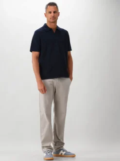 NN.07 Gebreide Polo Blauw Paul SS
