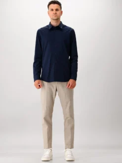 NN.07 Overhemd Donker Blauw Elian 5320