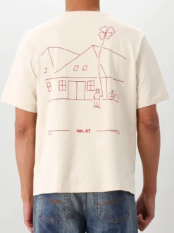 NN.07 T-Shirt Beige Jet SS Print