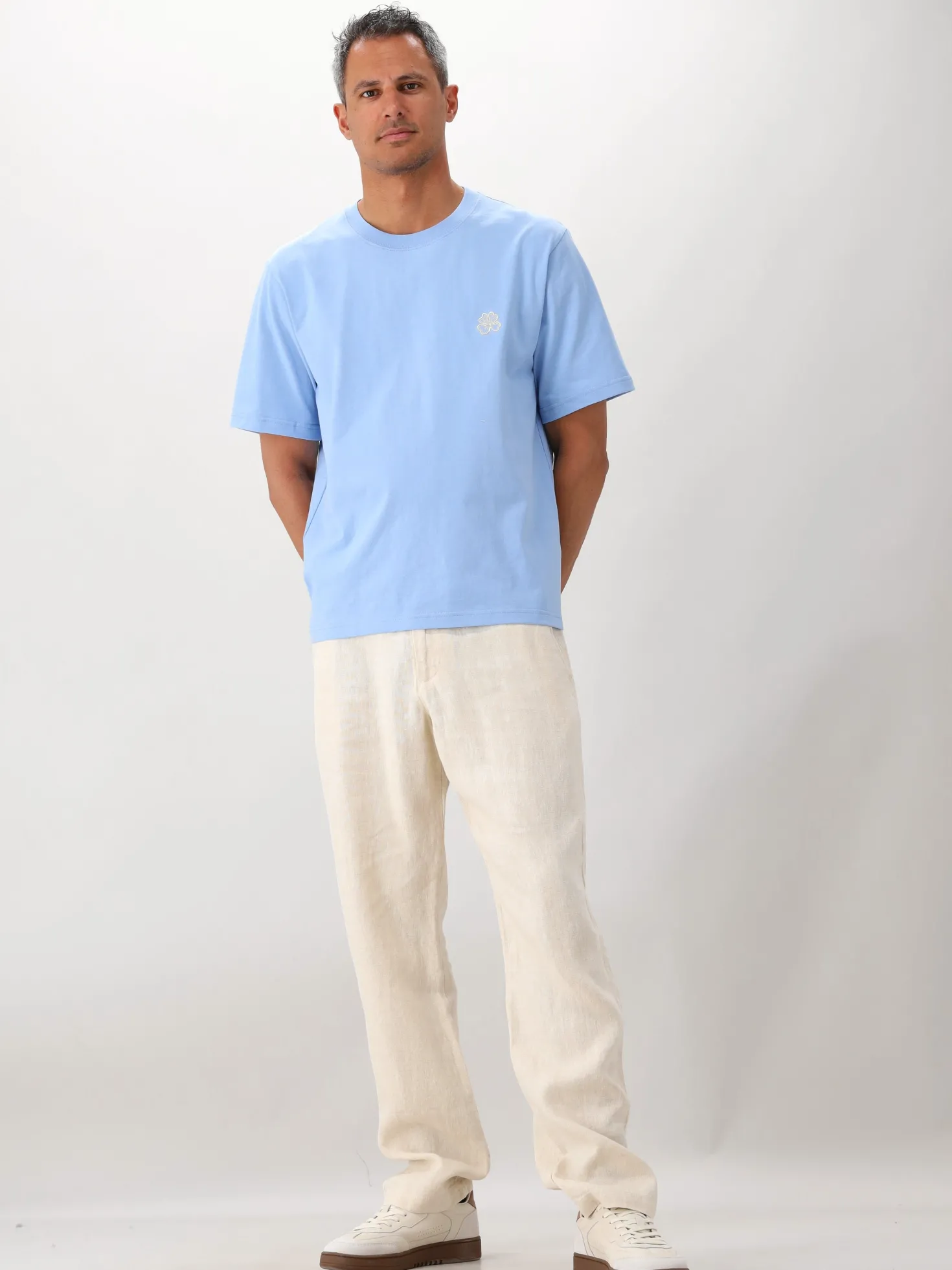 NN.07 T-Shirt Blauw Jet SS Embro